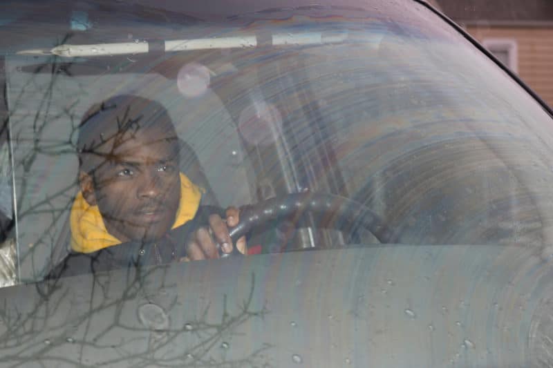 Maplewood NJ, 12/17/18 FREDERIQUE PARKS
After work Wuthnay Frederique looks for a place to park his car for the night. Many nights he's looking for a place to sleep.