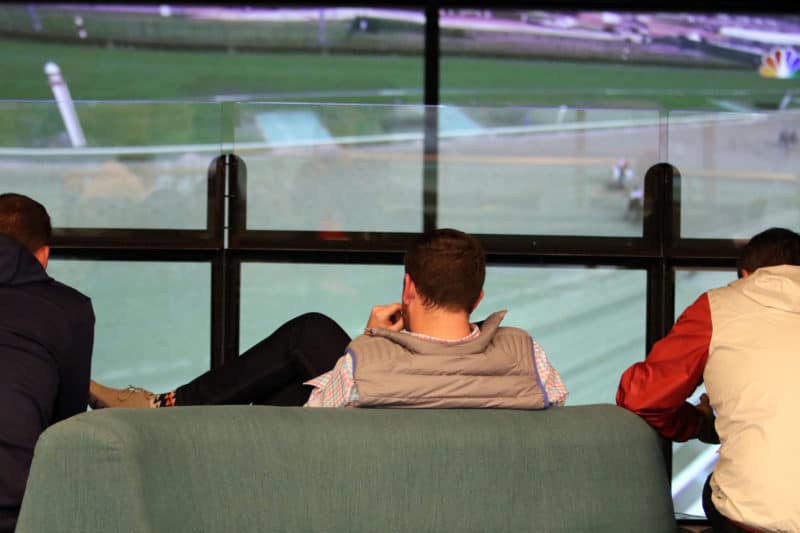 East Rutherford, NJ 11/2/2018 NJ SPORTS BETTING: The Meadowlands has now become a place for sports betters to congregate and watch their wager succeed or crumble.