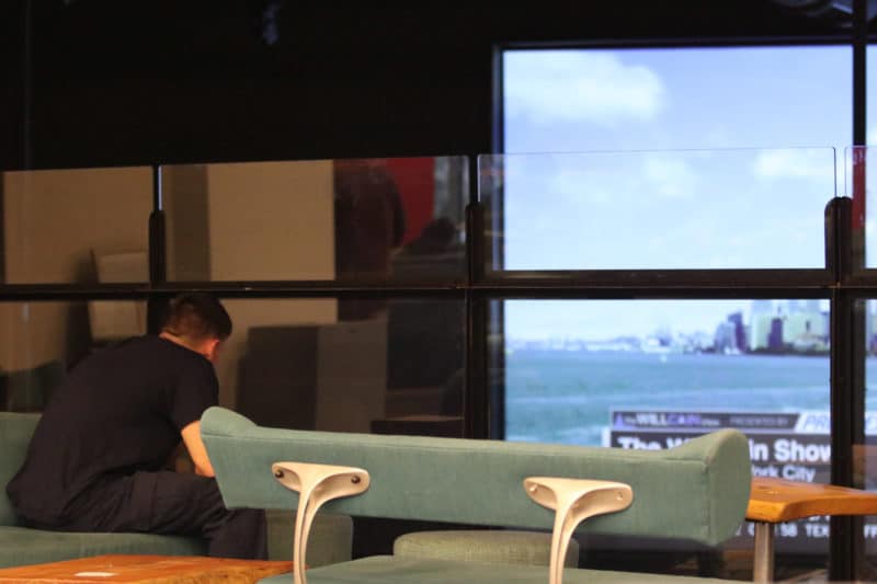 East Rutherford, NJ 11/2/2018 NJ SPORTS BETTING:
Many people choose to enter the sports book by themselves. Being alone with their thoughts while they wait for the out come of their wager.